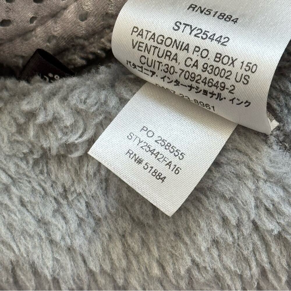 Patagonia Re-Tool Snap-T Fleece Grey Blue Pullover Sweater Women’s Size Small - Picture 10 of 10